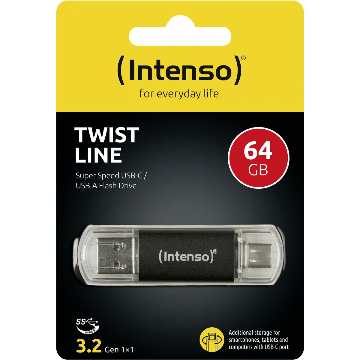 USB-tikku INTENSO 3539490 Antrasiitinharmaa 64 GB
